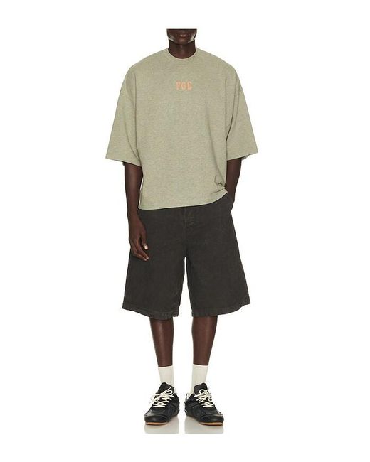 Fear Of God Green Merch Tee for men