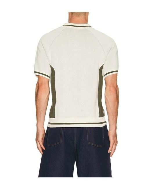 Obey Blue Sport Knitted Polo for men