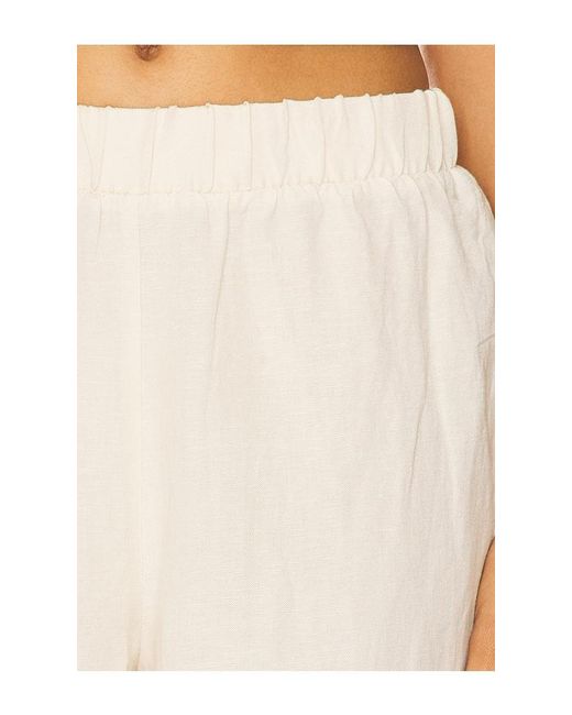 PERFECTWHITETEE White Woven Linen Pant
