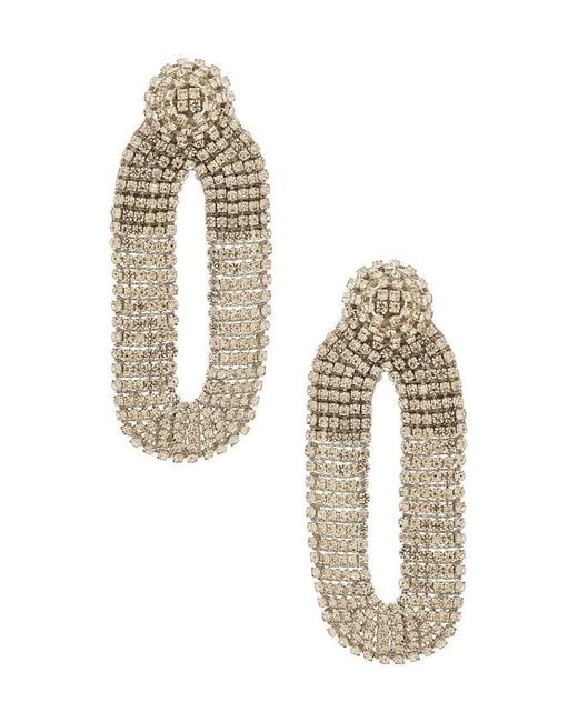 Deepa Gurnani White Shyna Earrings
