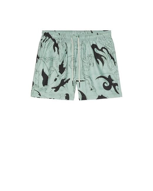 Oas Blue Guardo Swim Shorts for men