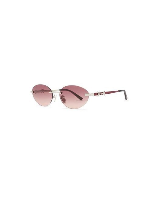 Gucci Pink Oval Sunglasses