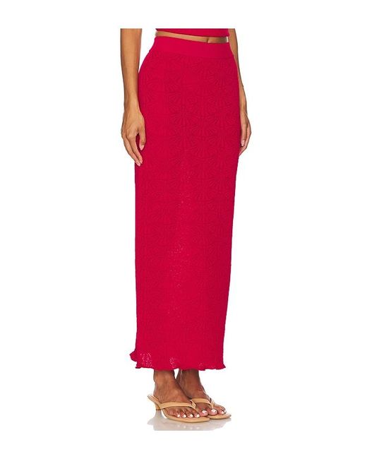 SNDY'S Red X Revolve Josefina Skirt