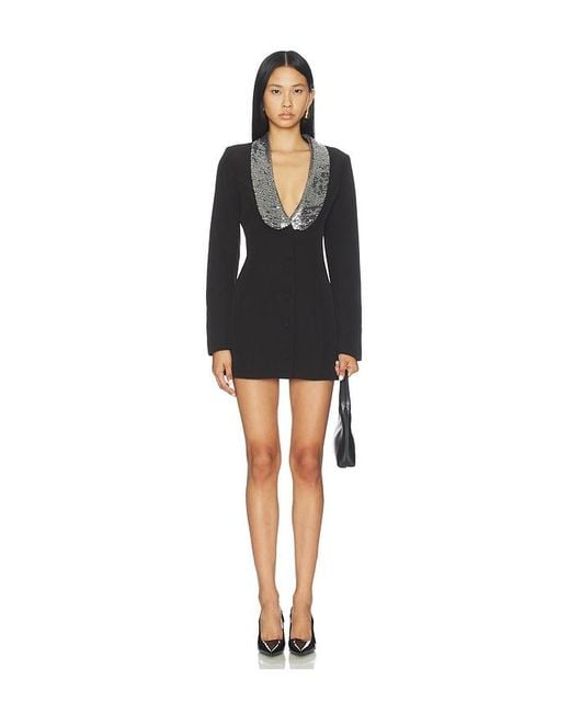 superdown black dress Retro Stage Colorblock Sleeveless Shift Mini Dress Black & White