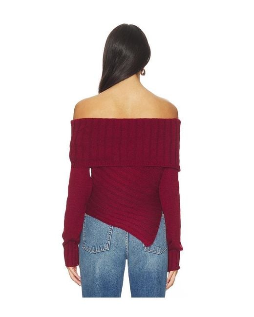Line & Dot Red Betty Sweater