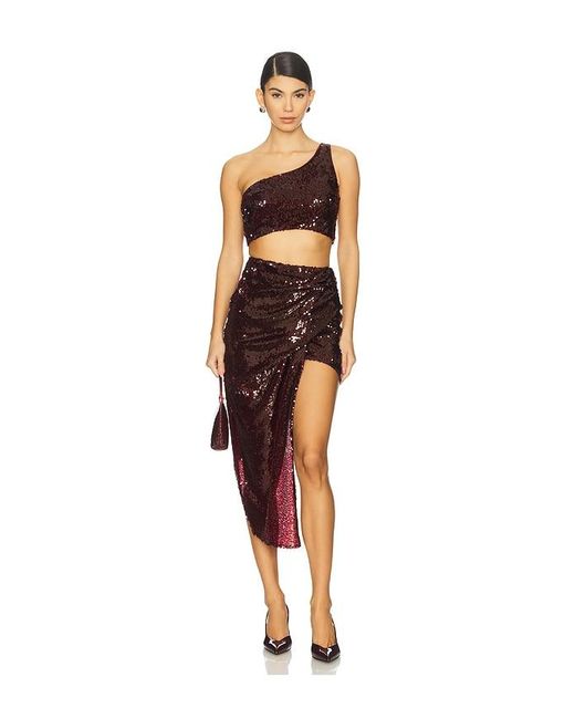 MOTHER OF ALL Black Sharon Sequins Skirt