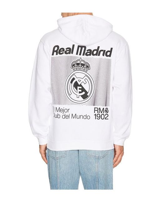 Real Madrid Cf White Major Hoodie for men