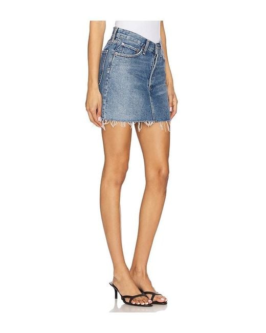 Agolde Blue V-Waist Mini