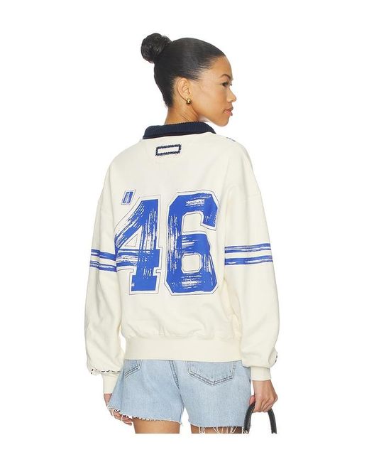 DANNIJOPRO Blue The Letterman Pullover
