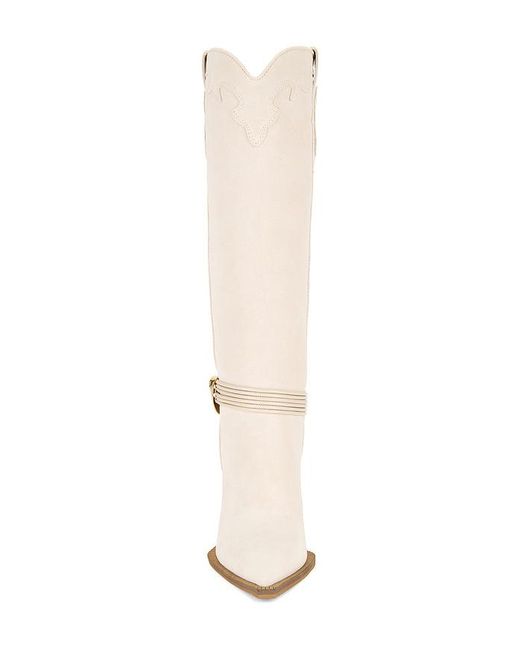 Steve Madden White Boot Kyndall