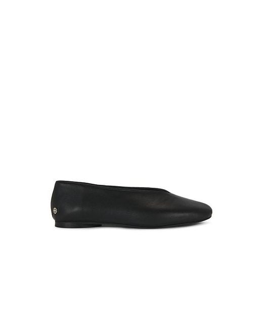 Anine Bing Black Ana Flat