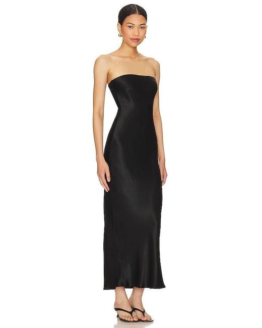 SNDY'S Black Angel Strapless Midi Dress