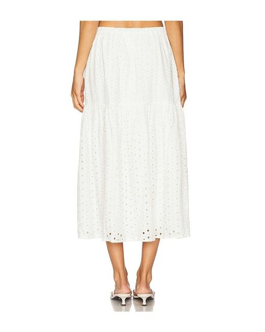 Astr White Nalley Skirt