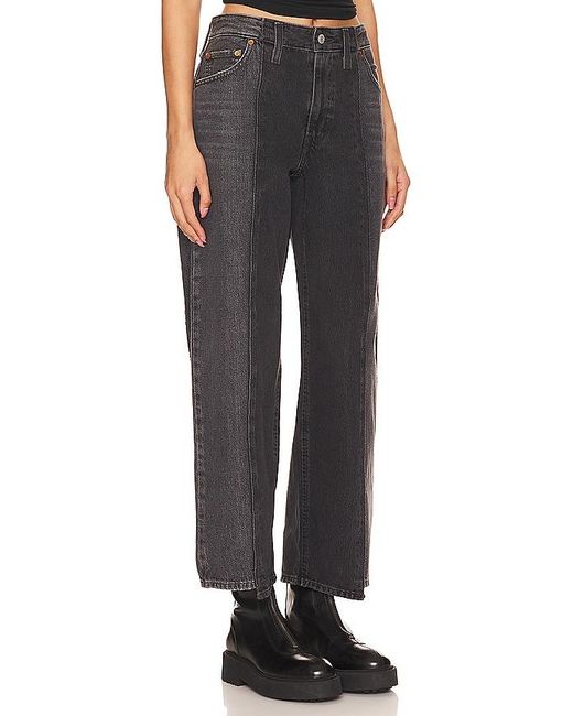 Levi's Black Baggy Dad Recrafted Straight