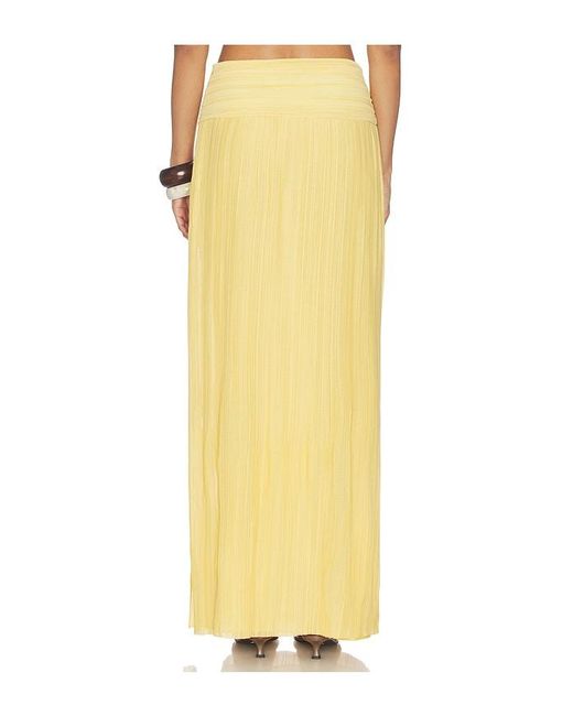 Nbd Yellow Mallika Maxi Skirt
