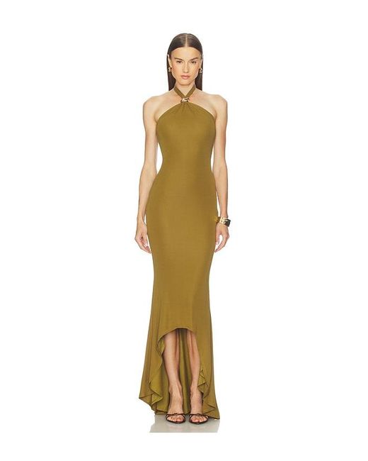 Michael Costello Metallic X Revolve Ceara Maxi Dress