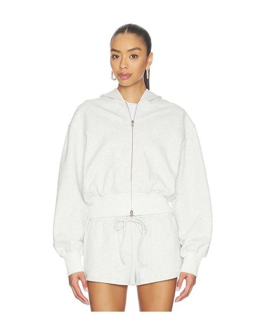 superdown White Blanka Zip Up Hoodie