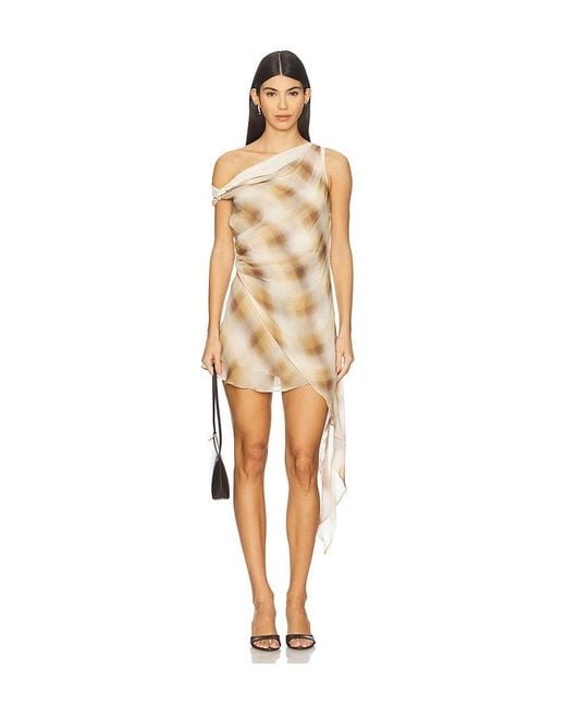 knee length dresses for ladies Asymmetrical Button Mini Dress: Army Luxe Knit main image 1