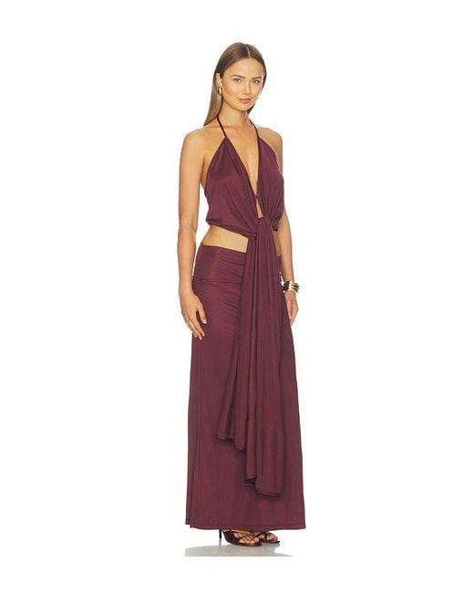 AYA MUSE Red Kaima Top