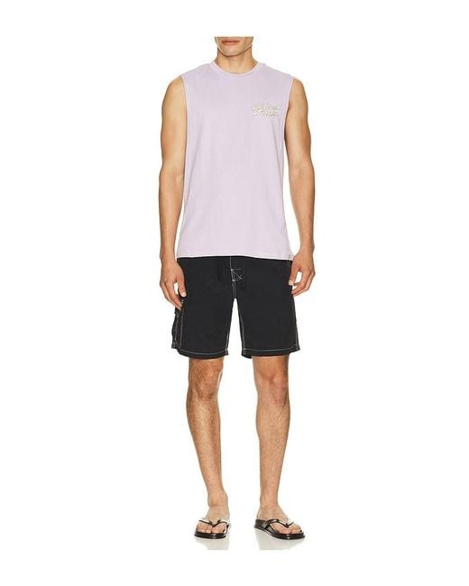 Critical Slide White Electric Muscle Tank for men