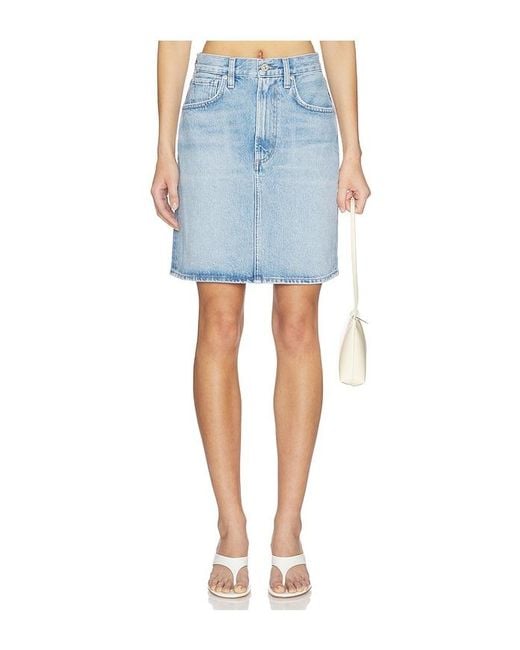 Citizens of Humanity Blue Etta Pencil Skirt