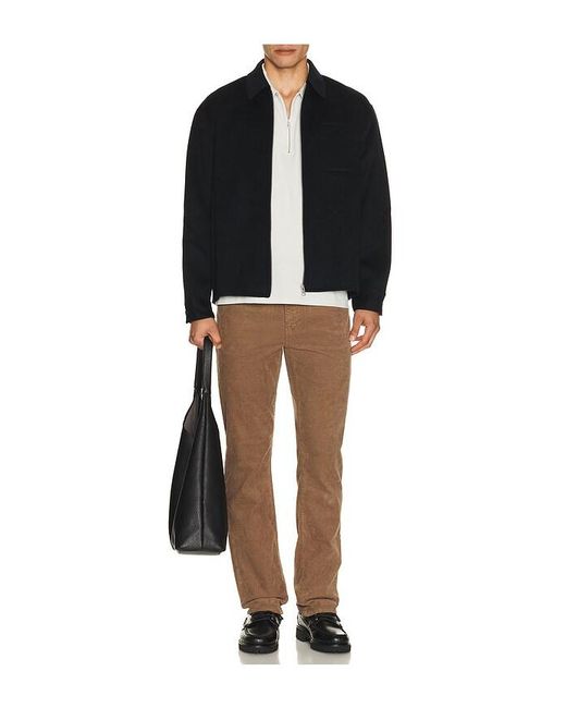 FRAME Black Double Face Zip Shirt Jacket for men