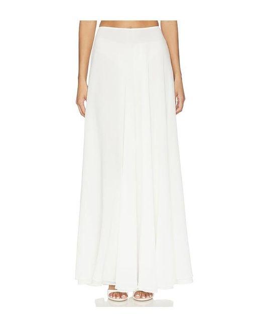 V. Chapman White Carter Maxi Skirt