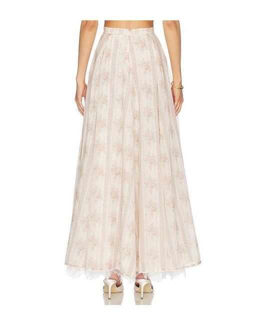 V. Chapman White Enzo Maxi Skirt