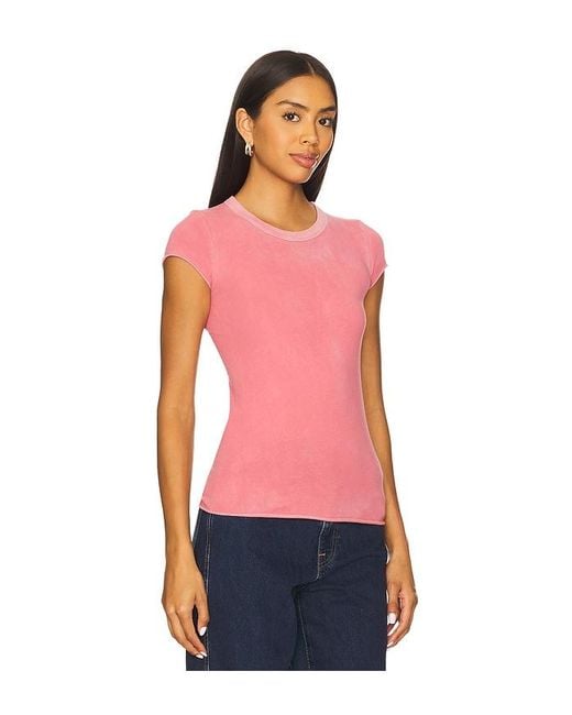 Cotton Citizen Marbella キャップスリーブTシャツ Blue