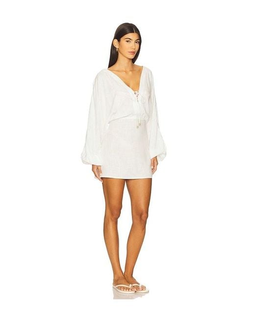 LSPACE White Deia Mini Dress