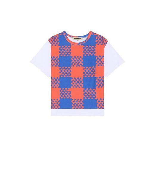 Advisry Blue Shepards Check T-Shirt for men