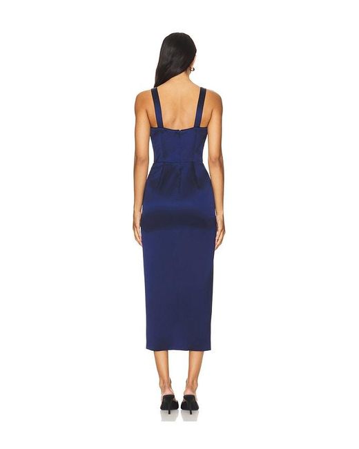 Nicholas Blue Gia Corset Midi Dress