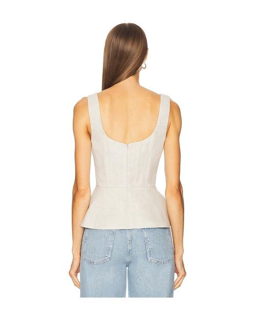 Ronny Kobo White Catalan Top