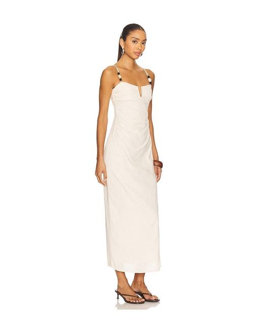 Vestido Midi Marianna En Color Crema Talla (También En M, S, Xl, Xs) Seven Wonders de color White