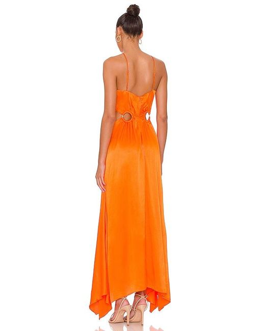 Elliatt Orange Visitant Maxi Dress