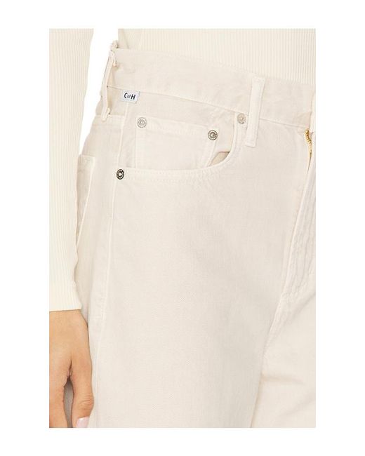 Citizens of Humanity White Miro Relaxed Jeans