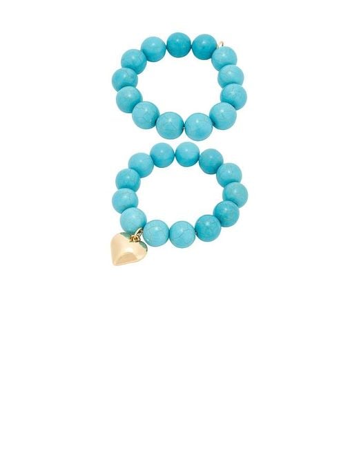 Ettika Blue Luck And Love Bracelet Set