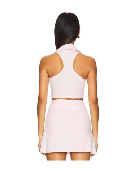 WellBeing + BeingWell White Movewell Frankie Cropped Tank