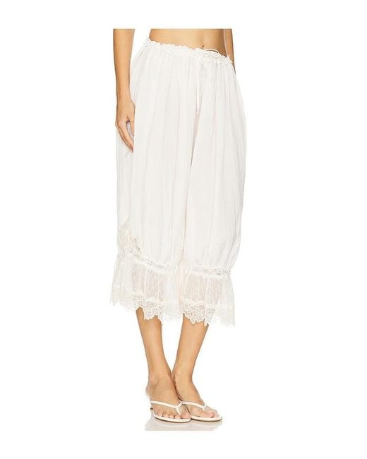 Free People White X Intimately Fp Forever Young Pant