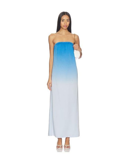 LNA Blue Ekana Dip Dye Dress