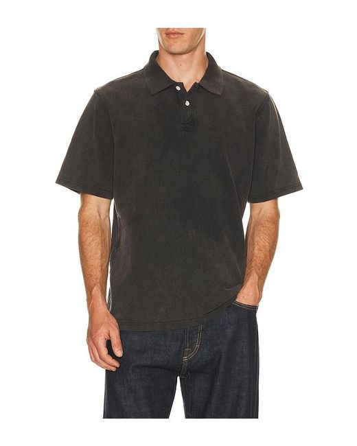 Corridor NYC Black Pique Polo for men