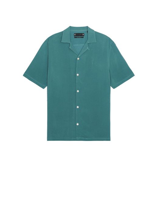 メンズ AllSaints Venice Shirt Green