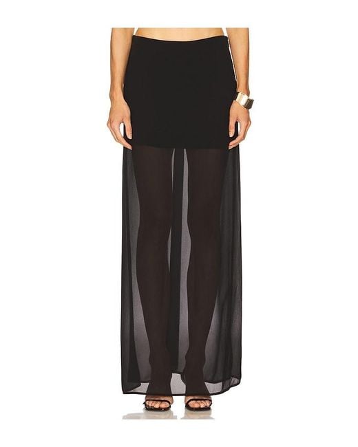 House of Harlow 1960 Black X Revolve Cameron Maxi Skirt