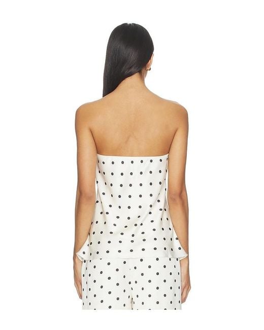 Line & Dot White Ravyn Tube Top