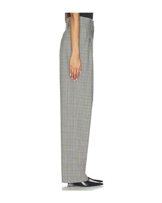 Monse Gray Double Waistband Tailored Wide Leg Pant