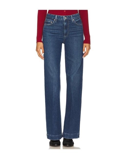 PAIGE Blue Leenah Wide Leg Jeans