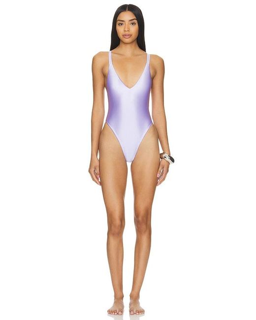 Lovers + Friends Blue Wild At Heart One Piece