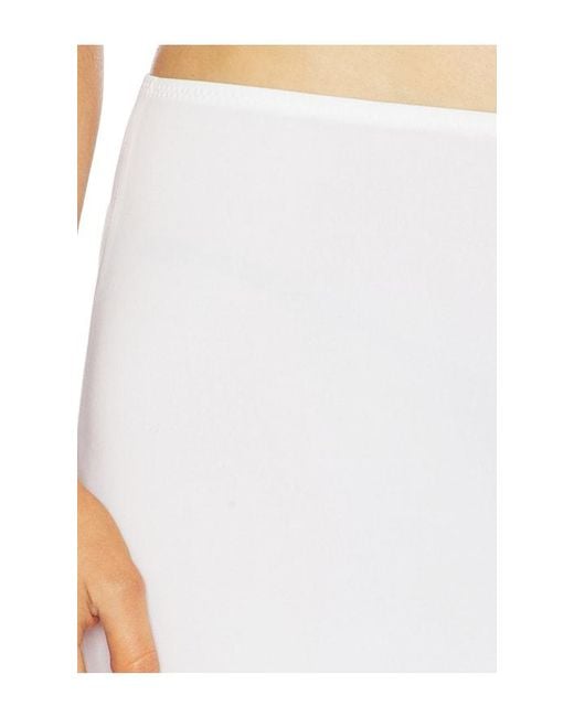 Norma Kamali White X Lifestyle Obie Long Skirt