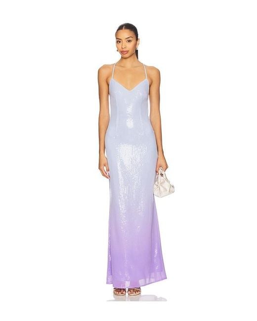 Runaway the Label Purple Niyah Maxi Dress