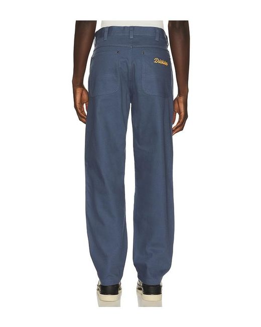 Dickies Blue Wellsville Loose Tapered Twill Pant for men